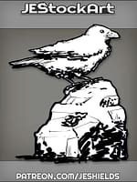 Bird On A Jagged Rock by Jeshields