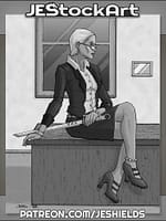 Business Woman with Sword by Jeshields