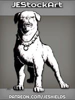 Guard Dog With Spiked Collar by Jeshields