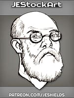 Intelligent Older Man With Glasses by Jeshields