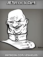 Overweight General With Creepy Expression by Jeshields