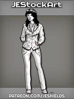 Professional Driver With Goggles And Jacket by Jeshields