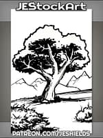 Tree On A Hill by Jeshields