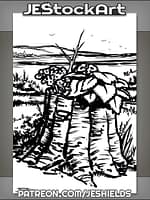 Tree Stump In Wilderness by Jeshields