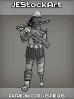 Female Wanderer with Peg Leg by Jeshields