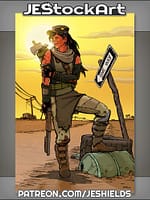 Ghoul Girl By Desert Highway by Jeshields