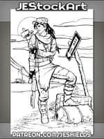 Ghoul Girl By Desert Highway by Jeshields