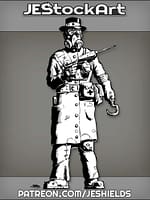 Medic In Hat With Hook And Tranq Gun by Jeshields