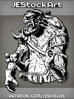 Mutated Over Boss With Three Arms by Jeshields