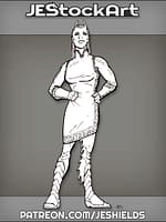 Alien Lady In Dress With Antennae by Jeshields