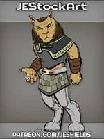Aslan Feline Humanoid In Kilt by Jeshields