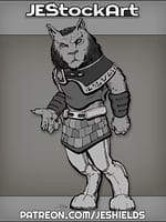 Aslan Feline Humanoid In Kilt by Jeshields