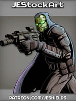 Cloaked Merc with Blaster by Jeshields