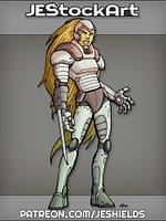 Cyberwoman With Retractable Sword by Jeshields