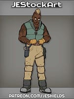 Douglas Male With Tattoos And Mohawk by Jeshields