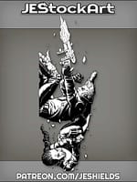 Falling Gunfight With Shattered Glass by IN