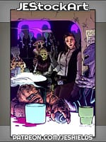 Female Merc In Space Cantina Hits Mark by Jeshields