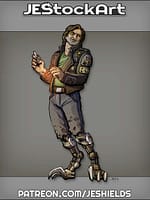 Rugged Biker With Cybernetic Legs by Jeshields