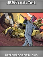 Scavenger Crew Rummaging Thru Ship by Jeshields