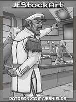 Ship Commander Barking Orders by Jeshields