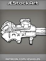 Shoulder Mounted Mini Gun With Pistol Grip by Jeshields