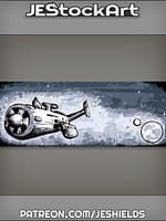 Space Craft In Space By Planet And Moon by Jeshields