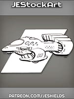 Space Craft With Hangar Bay by Jeshields