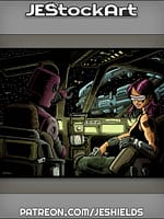 Space Merc With Robot Co Pilot Approach Station by Jeshields