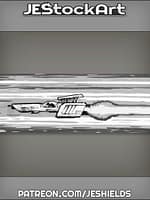 Speeding Space Fighter With Zoom Lines by Jeshields