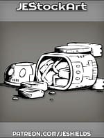 Spilled Android Container With Alien Candy by Jeshields