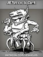 Trigger Happy Alien With Lollipop by Jeshields