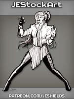 Vocalist With Cyber Music Gloves by Jeshields