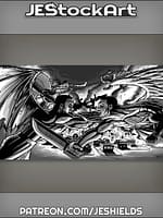Angel and Demon Fight in Spirit War by Jeshields