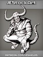 Horned Demon In Modern Clothes by Jeshields
