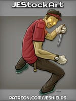 Possessed Sandwich Artist with Knife by Jeshields