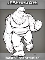 Bulky Purple Brute In Tank Top by Jeshields