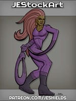 Elastic Woman with Lasso Arm by Jeshields