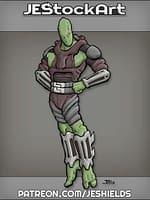 Floating Alien in Heroic Pose by Jeshields