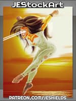 Flying Woman With Vision Power by Jeshields