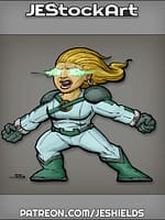 Short Female with Glowing Eyes by Jeshields