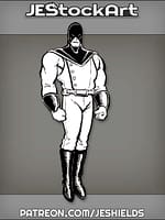 Super In Black Mask And Bracers by Jeshields