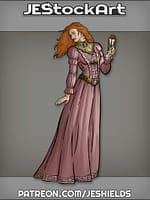 Young Woman with Hourglass by Jeshields