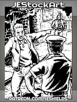 Man Runs From Pursuer And Seeks Police Help by Jeshields