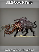 Bull Infected With Alien Tentacles by Jeshields