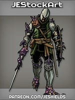 Knight Infected With Alien Tentacles Wields Sword And Shield by Jeshields