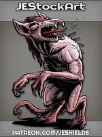 Mutated Chupacabra With Spike Tongue And Tentacle Tail by Jeshields