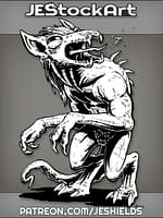 Mutated Chupacabra With Spike Tongue And Tentacle Tail by Jeshields