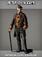 Modern Lich In Fine Clothing And Cane by Jeshields