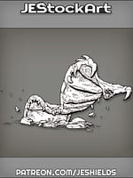 Alien Creature with Ribbon Body by Jeshields