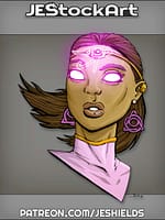 Prophetic Girl with Glowing Eyes by Jeshields